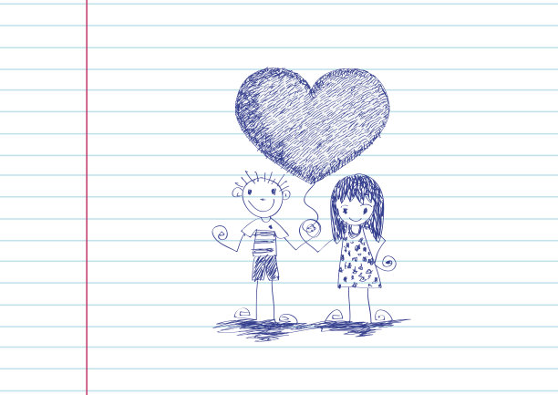 一套情人节心形设计图片下载