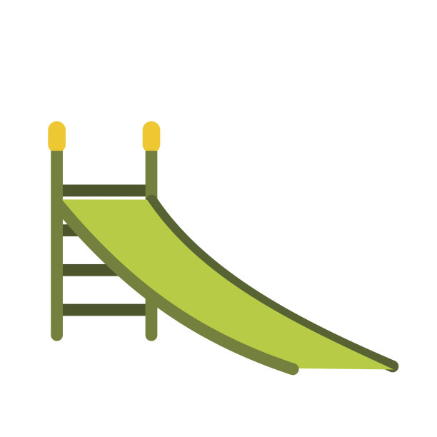 操场绿色幻灯片图标图片下载