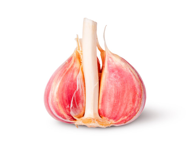 半颗嫩多汁的蒜头图片下载