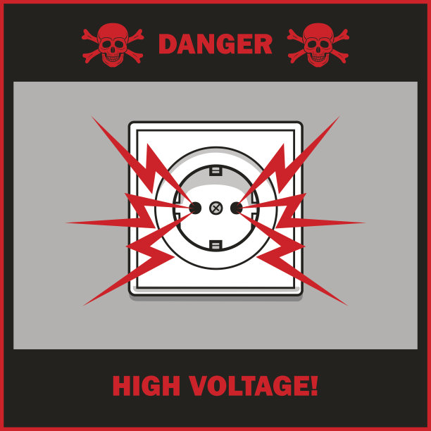 高电压信号。图片下载