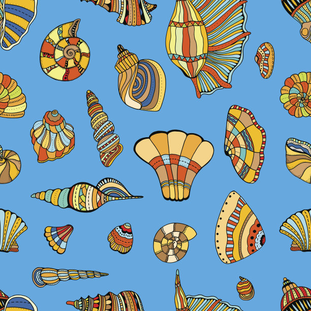 海贝无缝模式图片下载