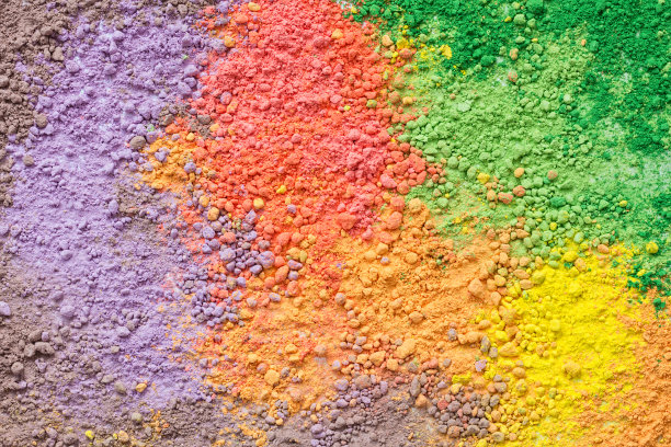 彩色背景的粉笔粉图片下载