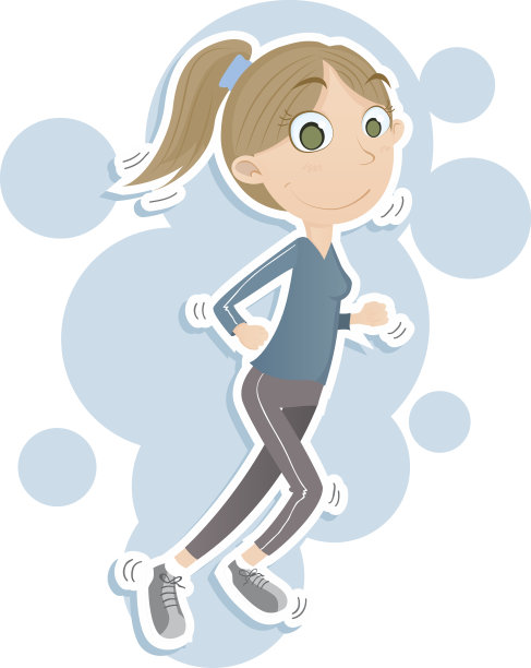 慢跑的女人图片下载