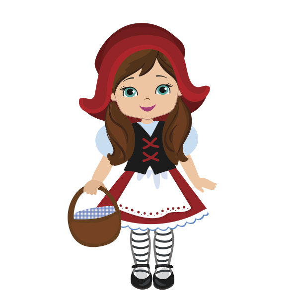 小红帽的插图图片下载