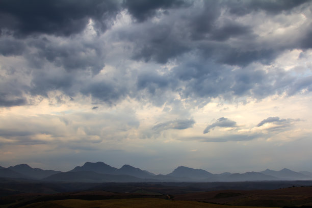 日落时的空中风景图片下载