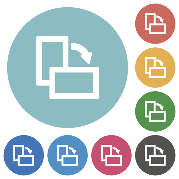 向右旋转平面图标图片下载