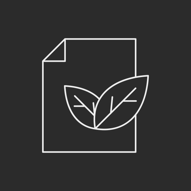 环保概念再生纸线条图标图片下载