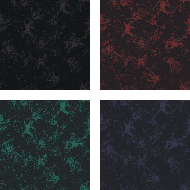 无缝矢量纹理集。带有磨损，裂缝和美味的垃圾背景。老式复古设计。平面设计图片下载