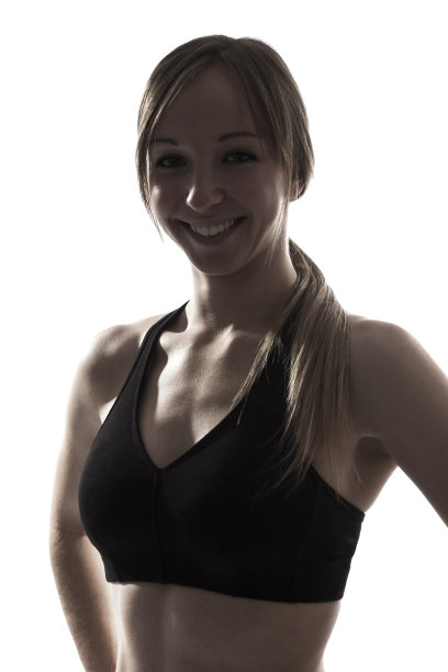 美丽的年轻女子微笑肖像图片下载