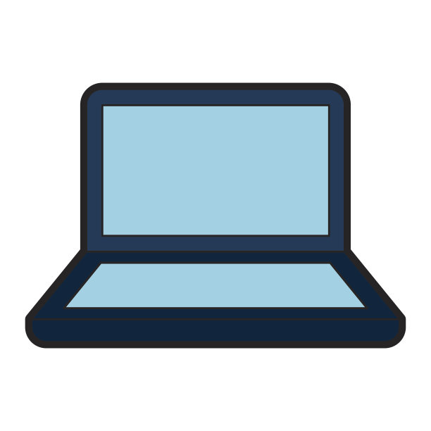 笔记本电脑隔离图标图片下载