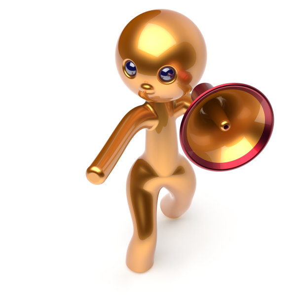 男人说话，扩音器推广，角色制作，销售图片下载