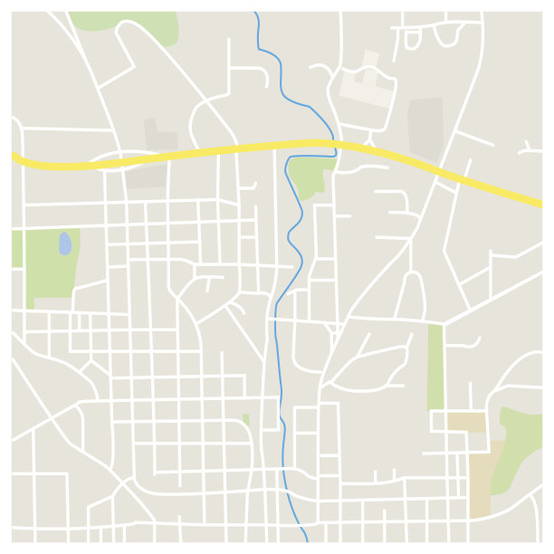 城市地图插图图片下载