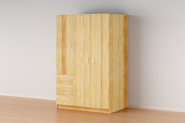 封闭的衣柜孤立图片下载