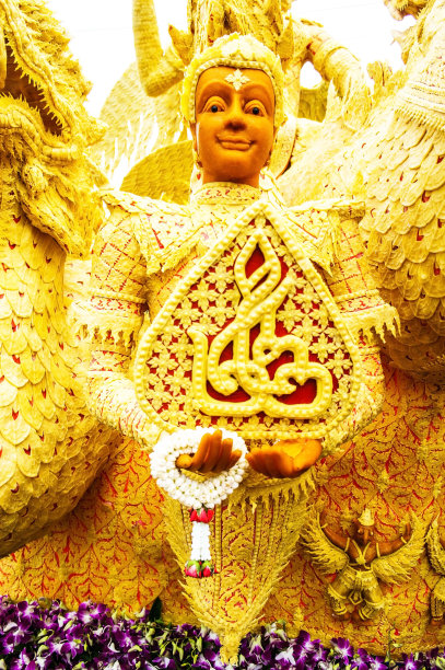 泰国的乌汶烛光节图片下载