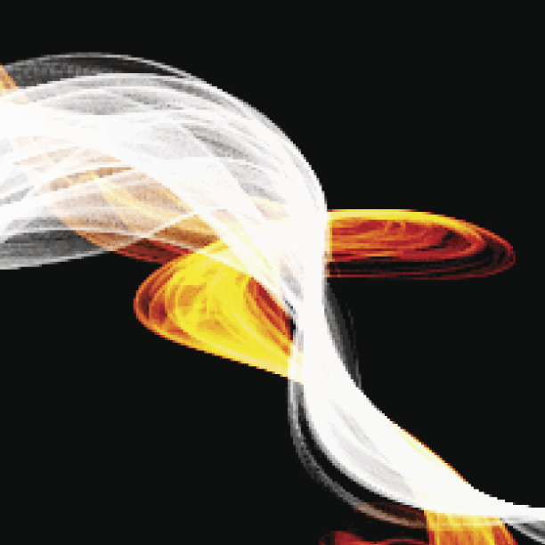 抽象的彩色烟雾孤立的黑色背景图片下载