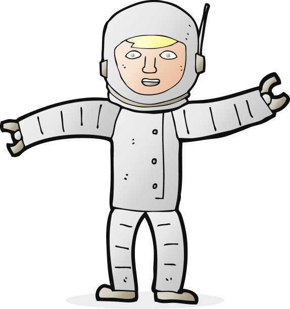 卡通空间的人图片下载