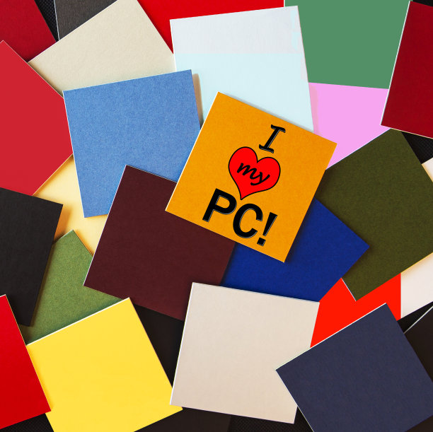 爱我的电脑，签名系列的个人电脑和技术。图片下载