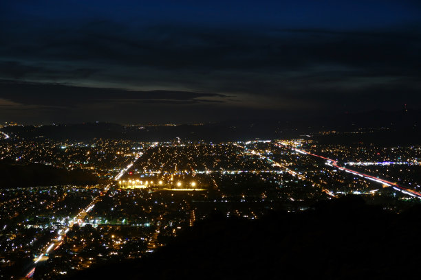 西米谷加利福尼亚夜间天线图片下载