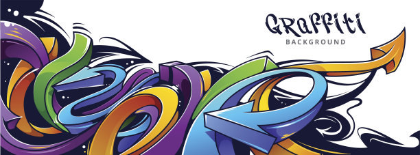 涂鸦箭头背景素材图片