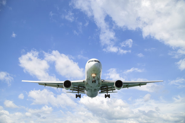 飞机在天空中。图片下载