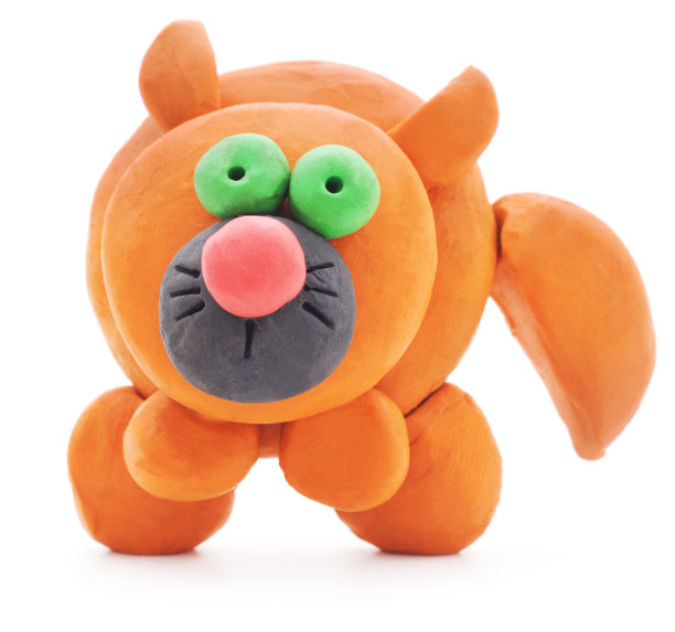 橡皮泥的猫。图片下载