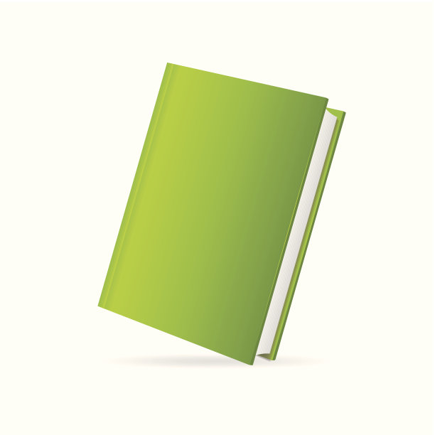 矢量书封面绿色透视图片下载