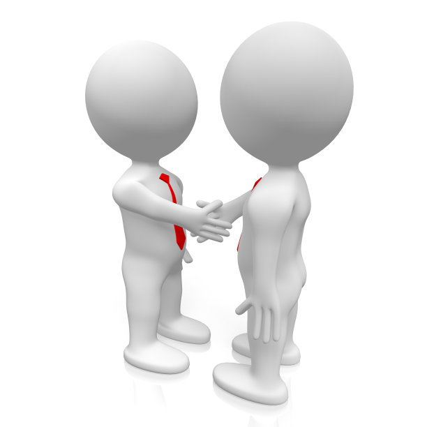 3 d握手的概念图片下载