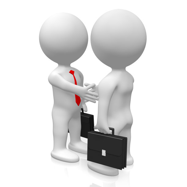 3 d握手的概念图片下载