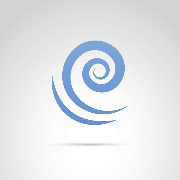 波浪图标孤立在白色背景。图片下载