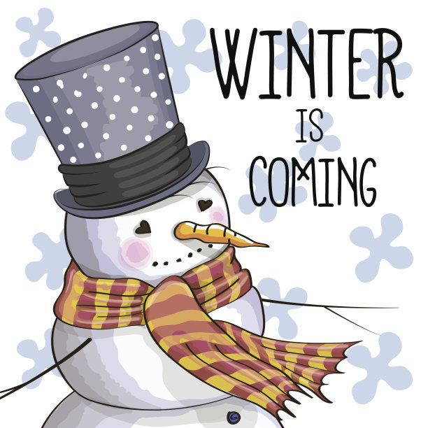 卡通可爱的雪人图片下载