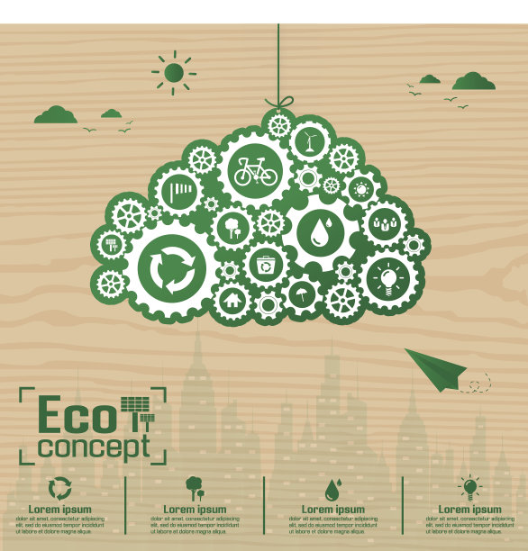 生态学的概念。保存世界矢量图图片下载