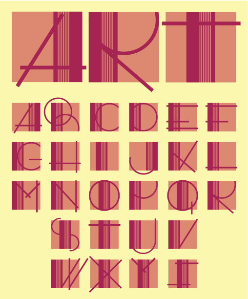 原创独特的当代字母设计图片下载