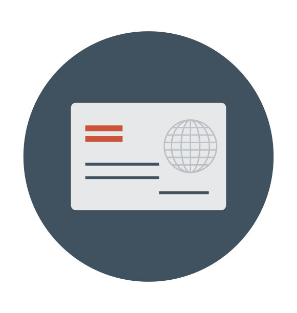 邮寄票彩色矢量插图图片下载