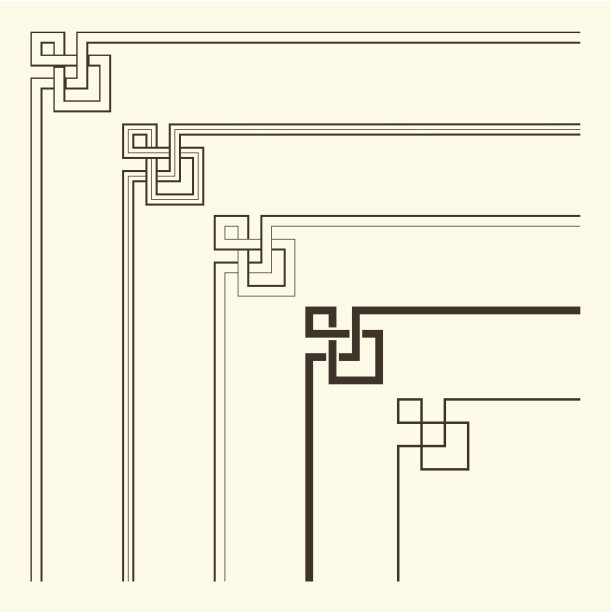 中国传统风格的角装饰图片下载