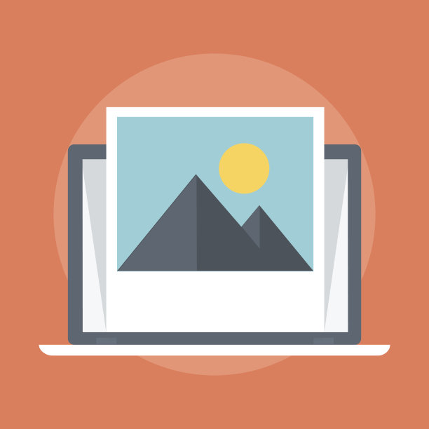 照片平面风格，彩色，矢量图标图片下载