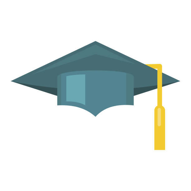 毕业帽矢量图标图片下载