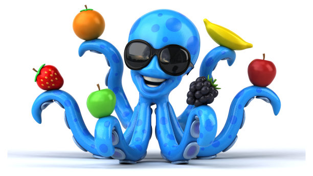 有趣的章鱼图片下载