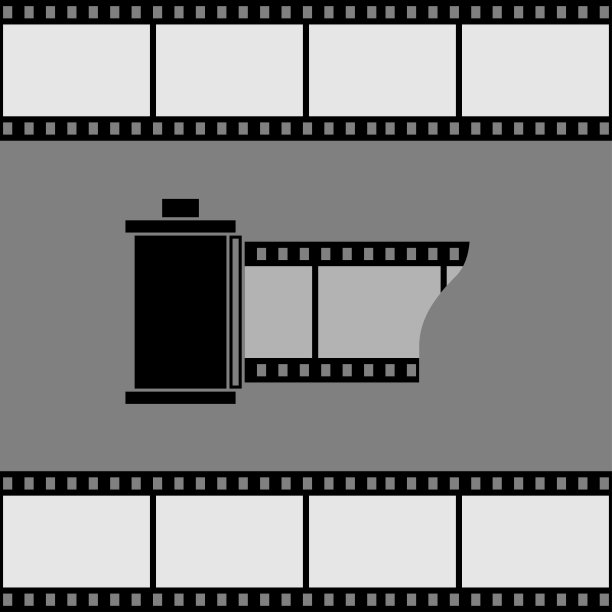 相机胶卷图标。图片下载