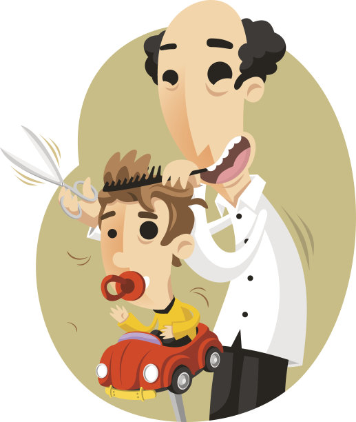 美发师发型师儿童图片下载