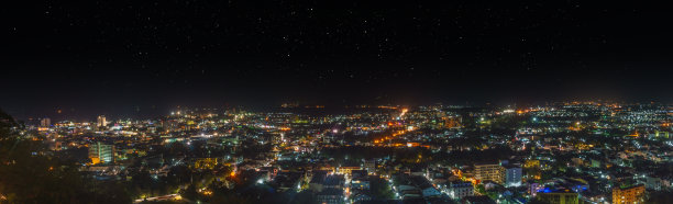 泰国普吉岛Khao Rang市的夜空图片下载