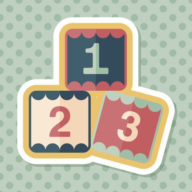 123块平面图标与长阴影，eps10图片下载