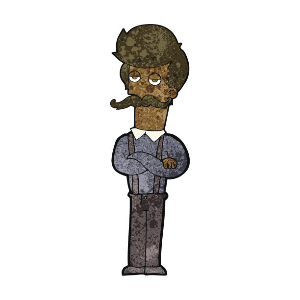 有胡子的卡通男人图片下载