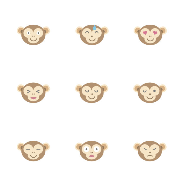 猴子的表情符号图片下载