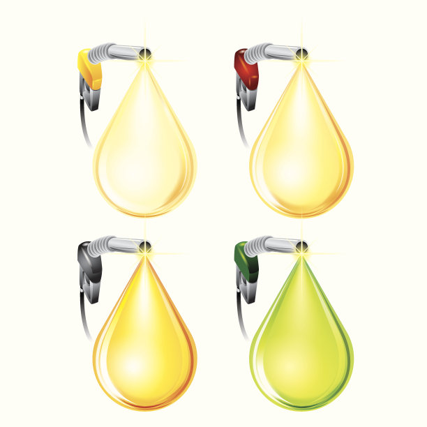 油滴概念-矢量插图图片下载