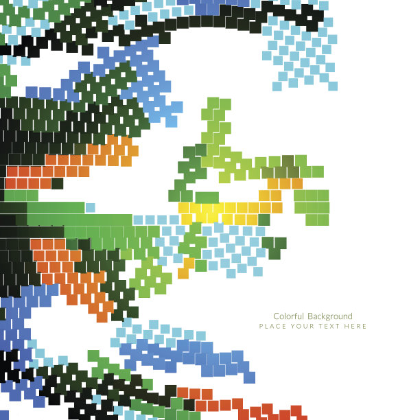 抽象典雅多彩的现代设计背景。图片下载