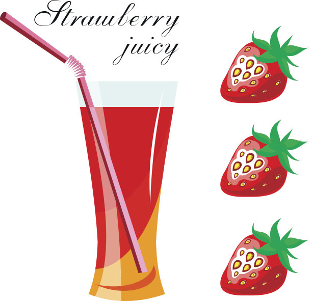 草莓汁图片下载