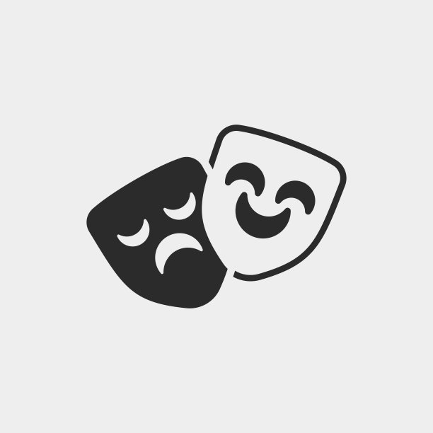 歌剧面具图标图片下载