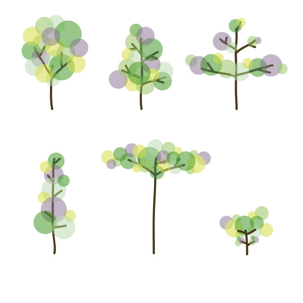 树泡沫艺术图片下载