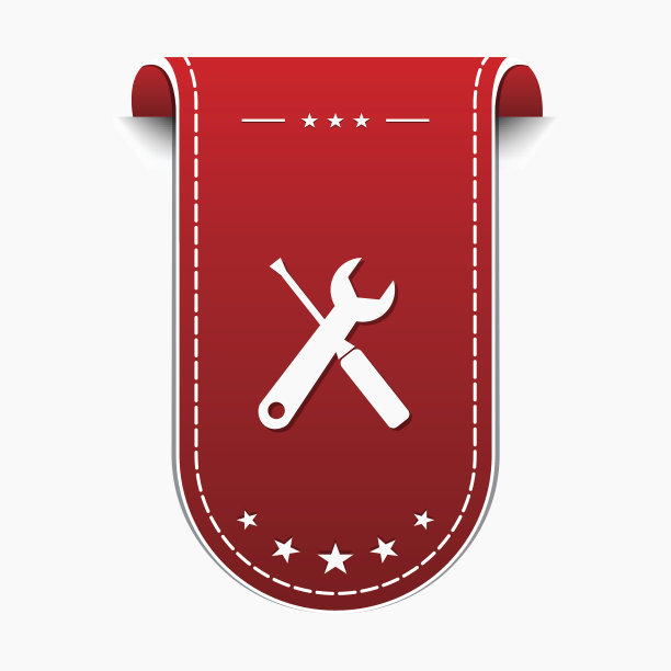 工具红色矢量图标设计图片下载