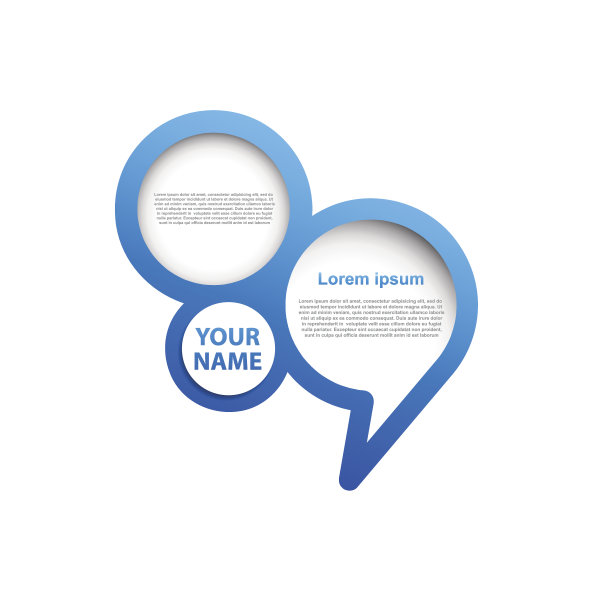 蓝色的向量覆盖语音图片下载